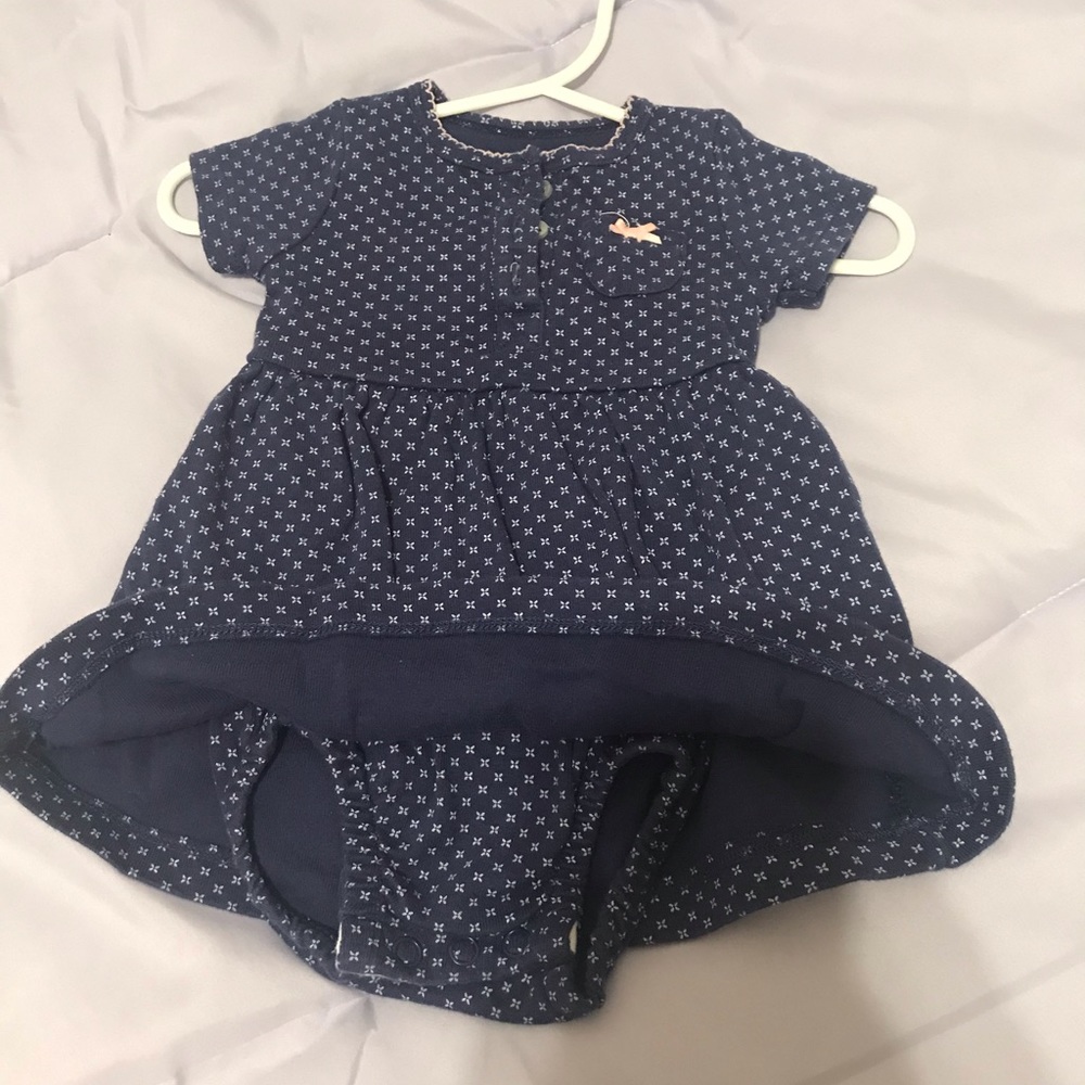 Navy dress with built in bloomers